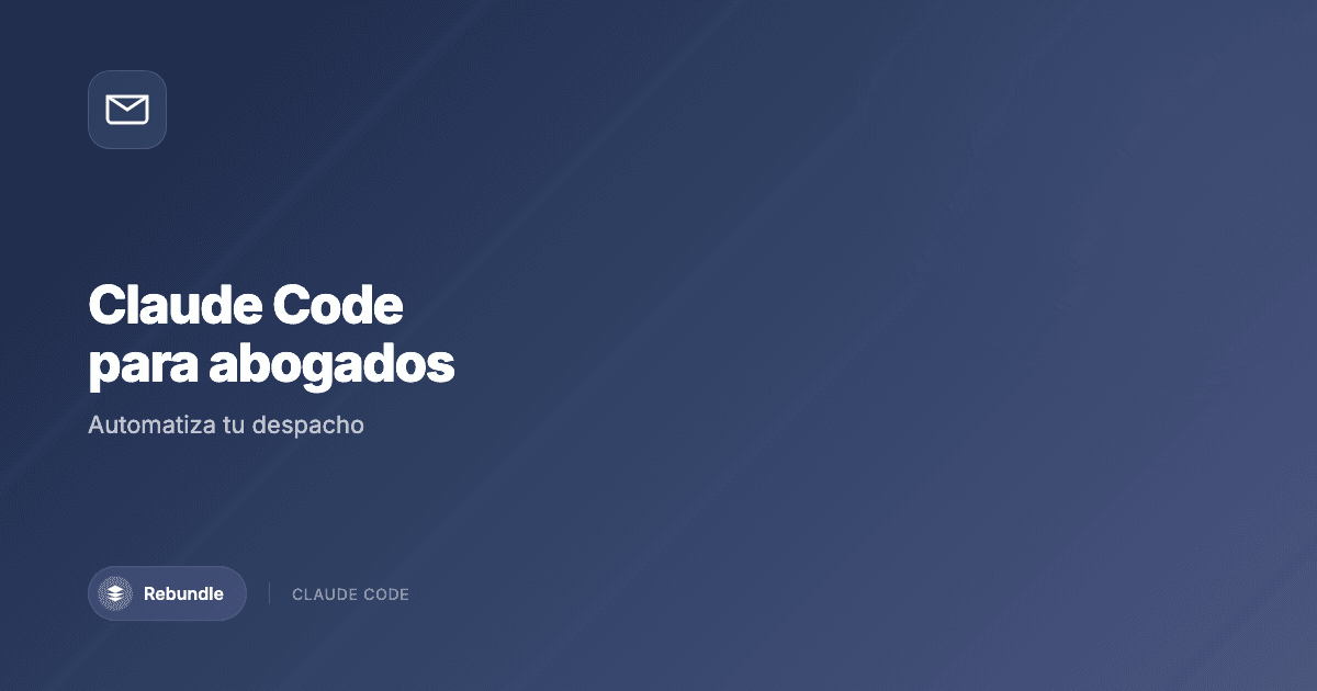 Abogado usando Claude Code para automatizar tareas legales