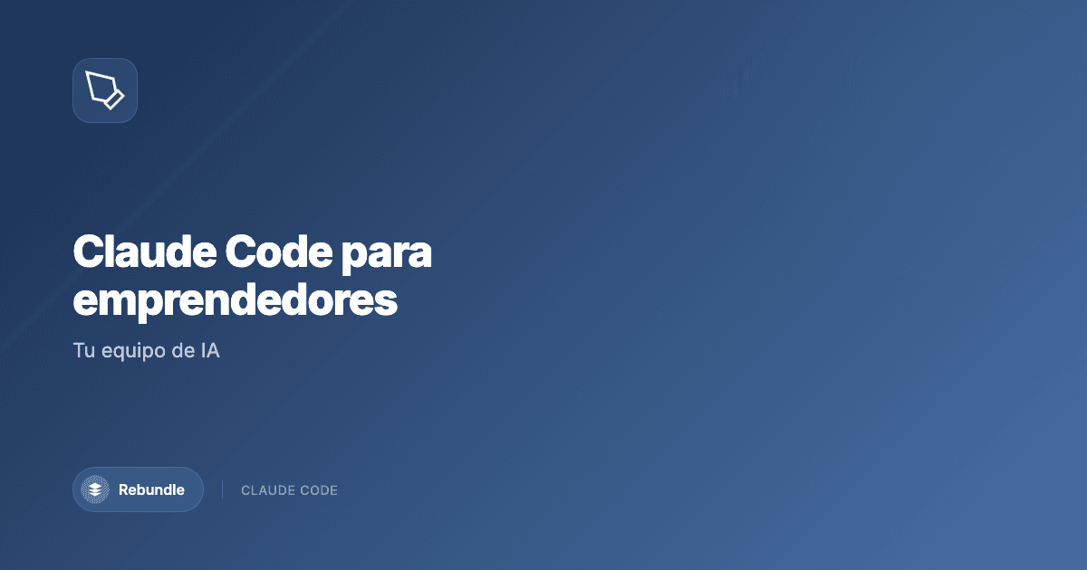 Emprendedor usando Claude Code para construir su negocio con IA