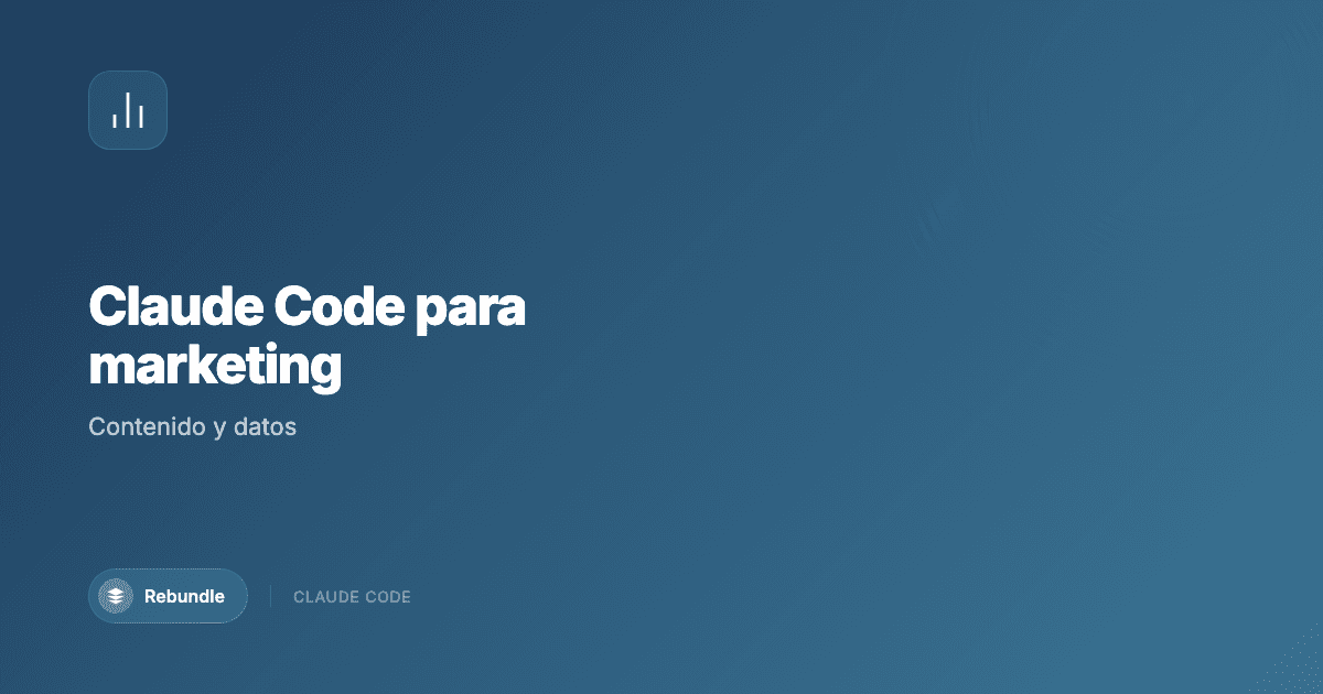 Profesional de marketing usando Claude Code para crear contenido y analizar datos