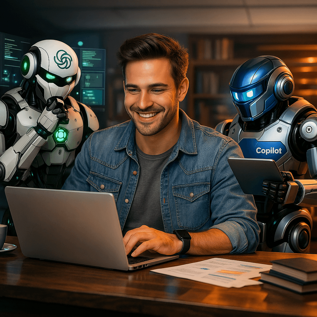 Visual comparison between GitHub Copilot and ChatGPT for programming