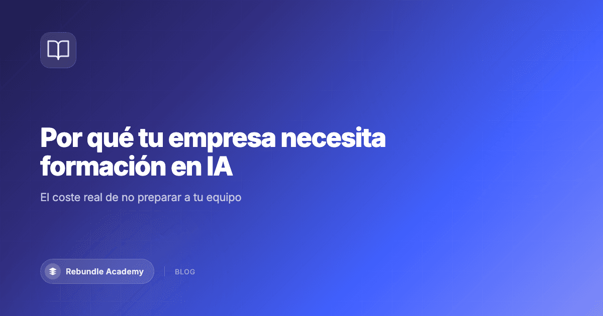 Equipo profesional aprendiendo inteligencia artificial en un entorno corporativo